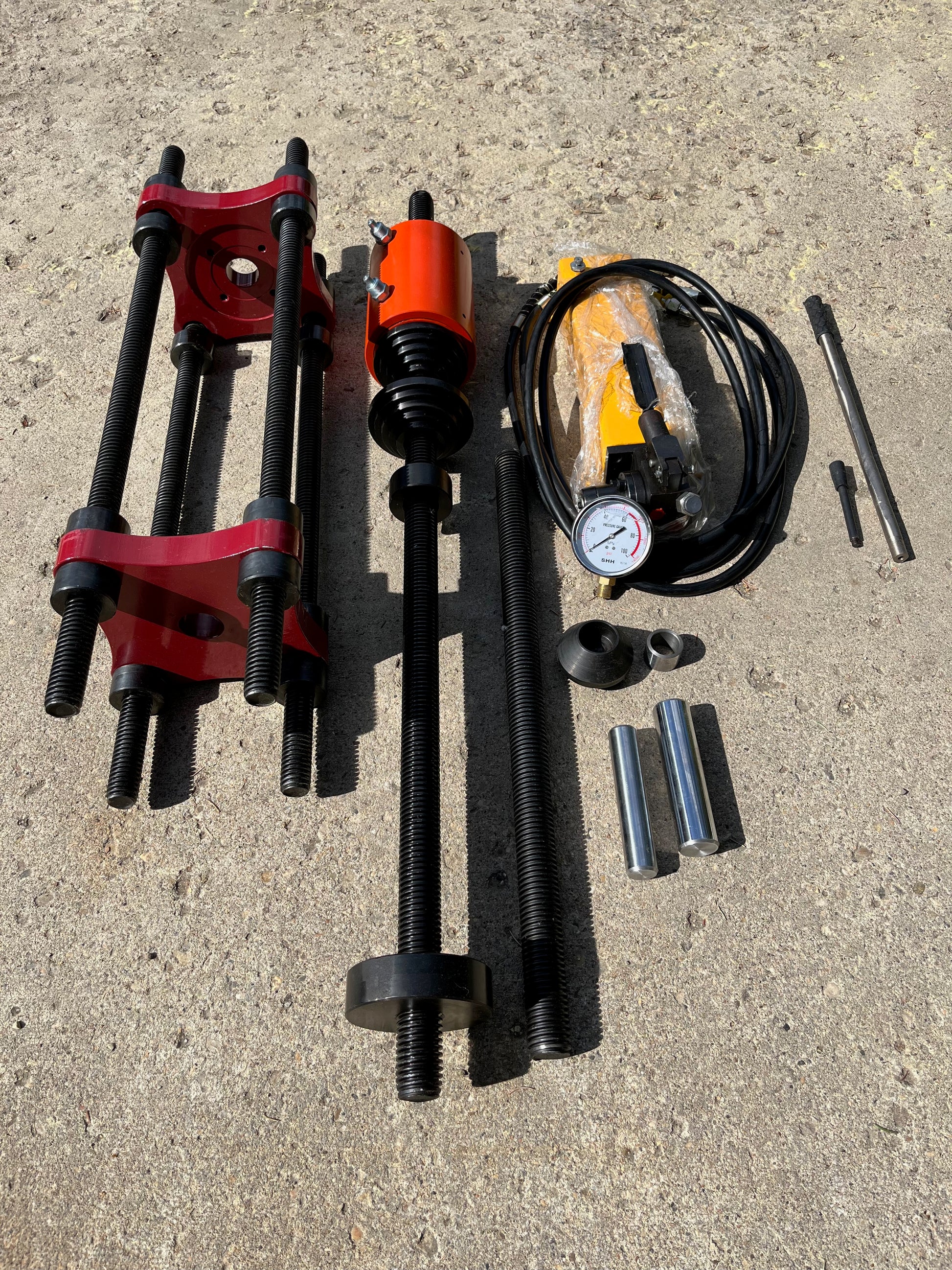 TRACK PIN PRESS AND BUSHING 100TONS  50%OFF  $4850