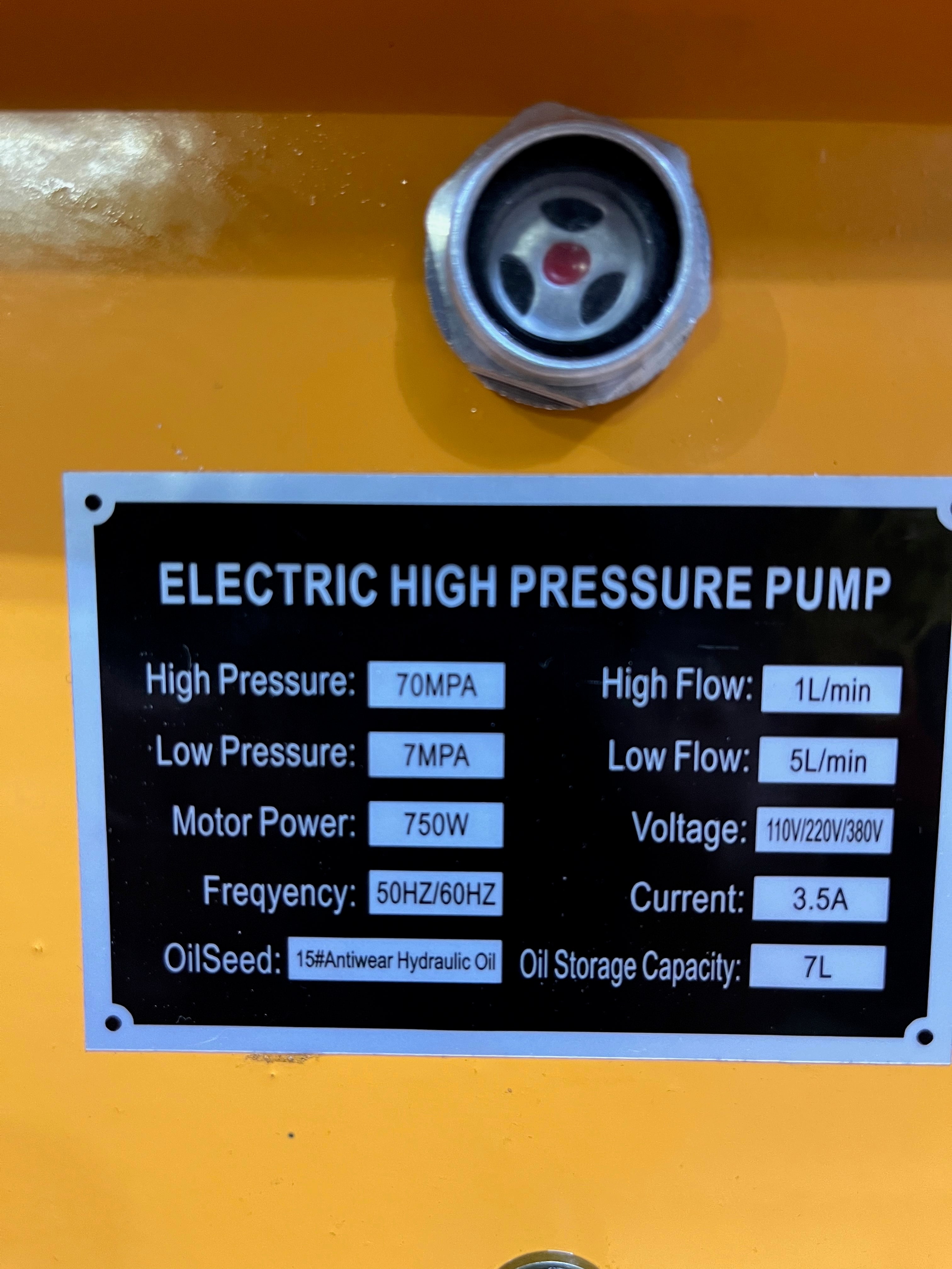 TRACK PIN PRESS AND BUSHING 100TONS  50%OFF  $4850