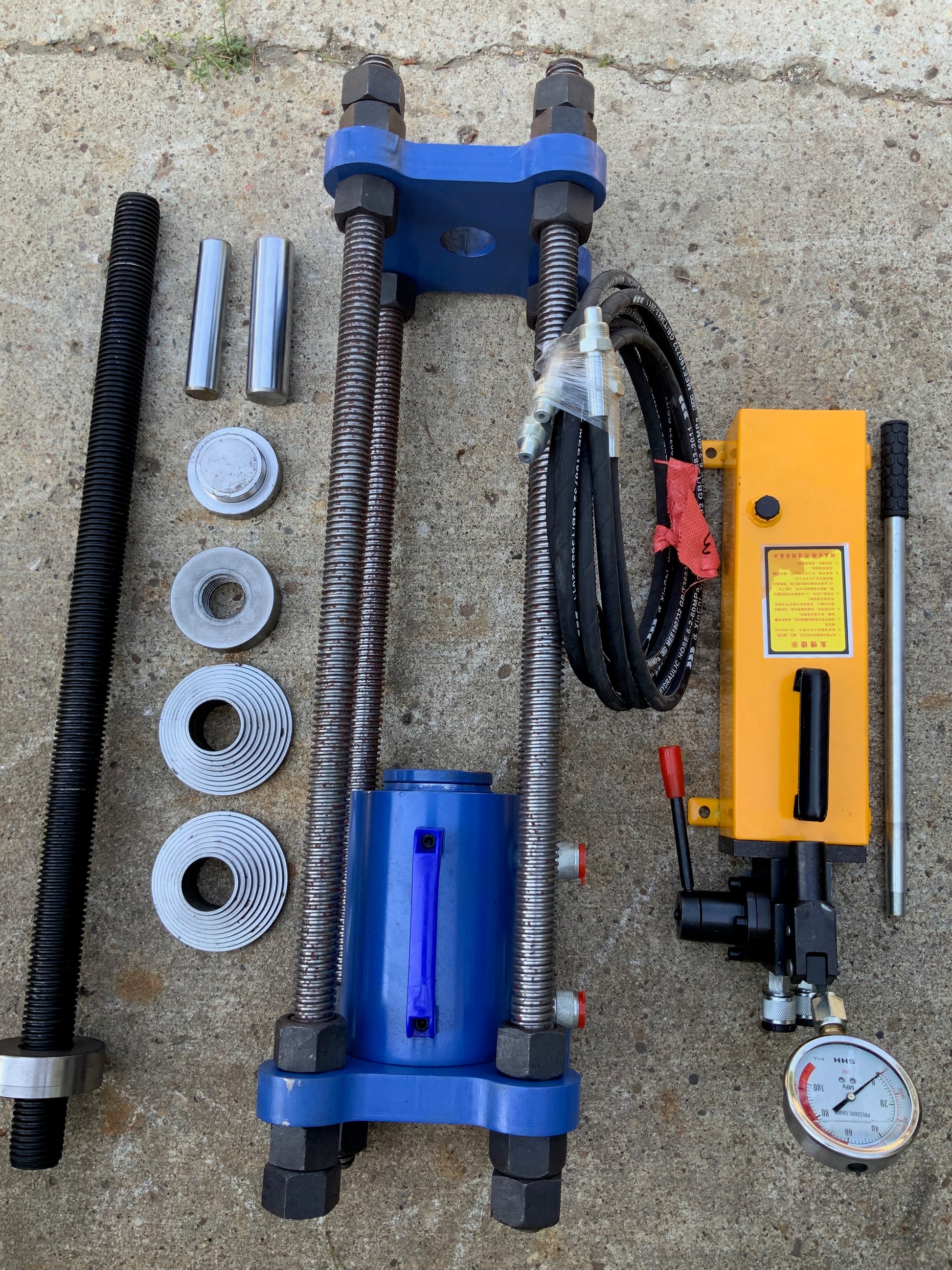 70ton Track pin press and bushing press 2 in one